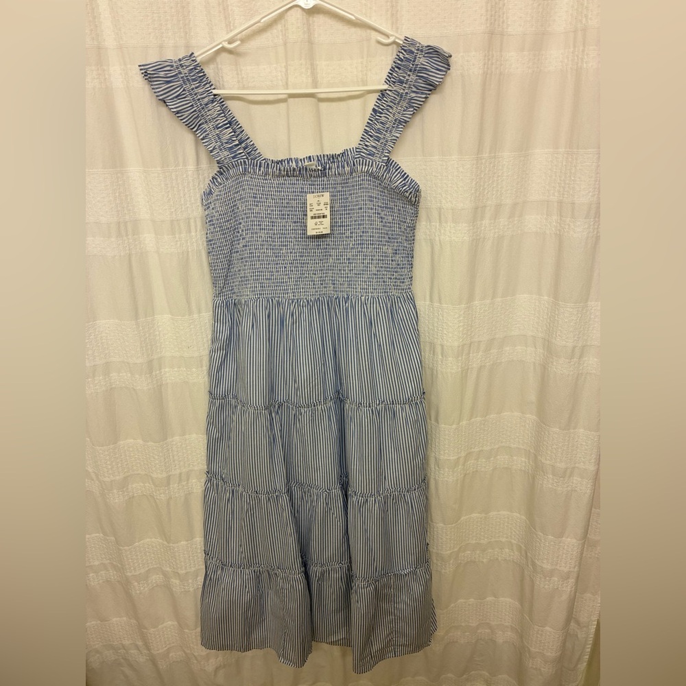 NWT J.Crew Factory Tiered Smocked Midi